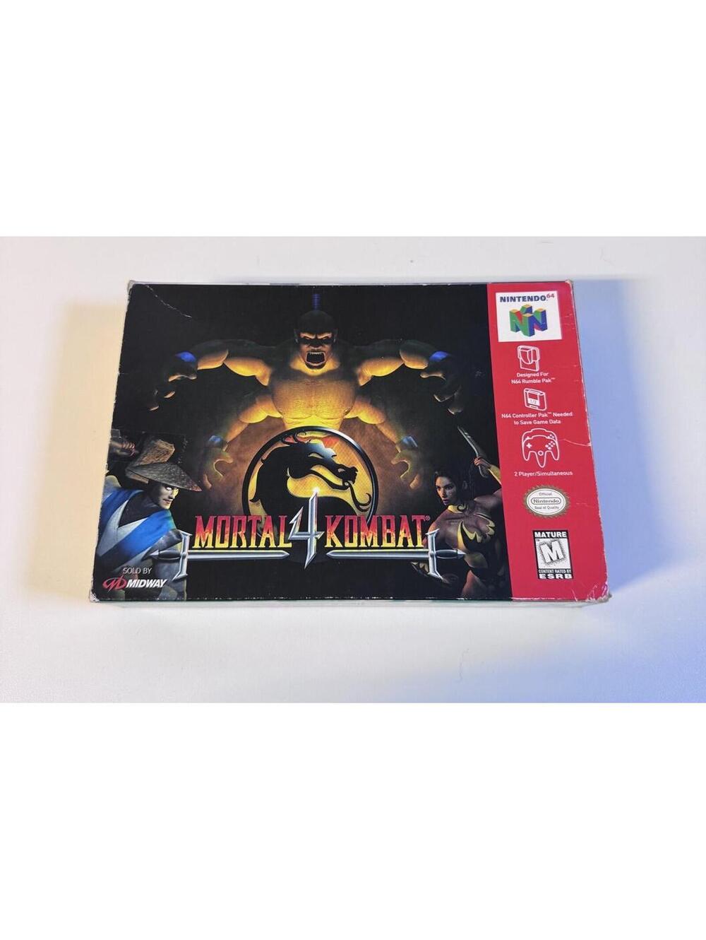 Mortal Kombat 4 Nintendo 64 Video Game CIB Complete Tested